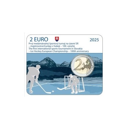 2 euro commémorative Slovaquie 2025 premier tournoi sportif international coincard