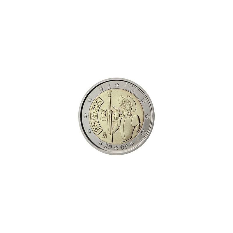 2 euro commémorative Espagne 2005 Don Quichotte