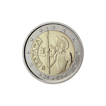 2 euro commémorative Espagne 2005 Don Quichotte