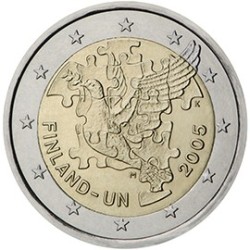 2 euro commémorative Finlande 2005 adhésion aux Nations unies