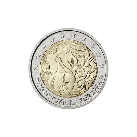 2 euro commémorative Italie 2005 Constitution européenne