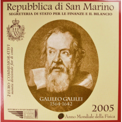 2 euro commémorative Saint-Marin 2005 année mondiale de la physique