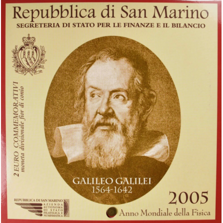 2 euro commémorative Saint-Marin 2005 année mondiale de la physique
