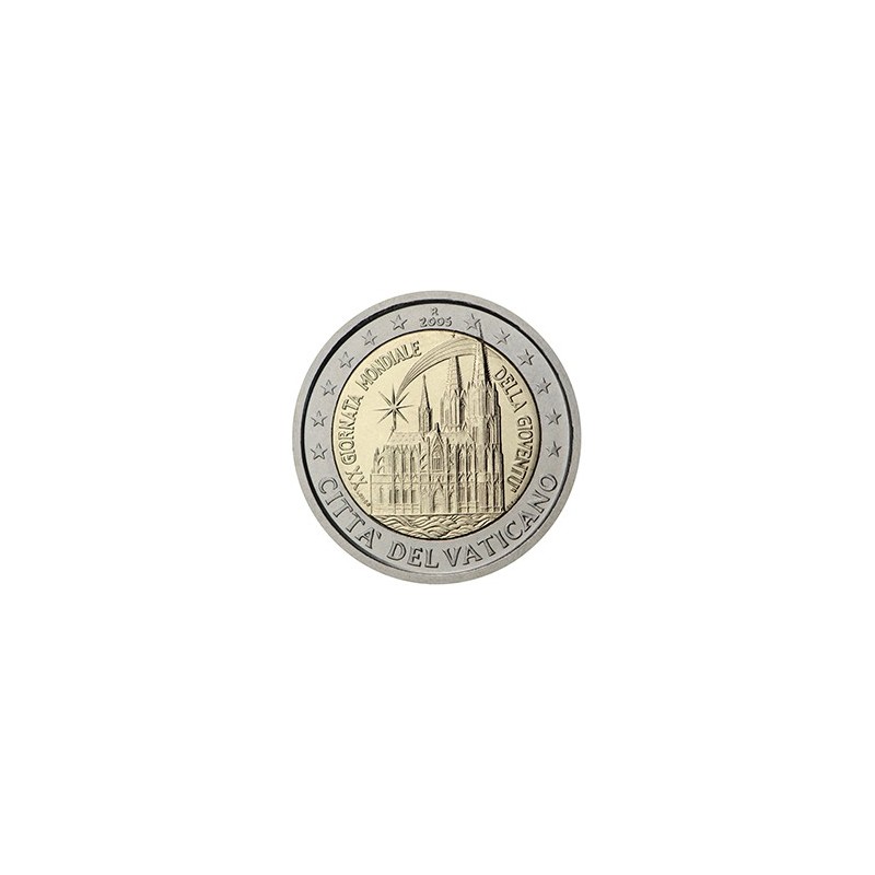 2 euro commémorative Vatican 2005 JMJ à Cologne