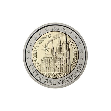 2 euro commémorative Vatican 2005 JMJ à Cologne