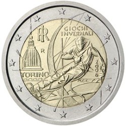 2 euro commémorative Italie 2006 Jeux olympiques d’hiver de Thurin