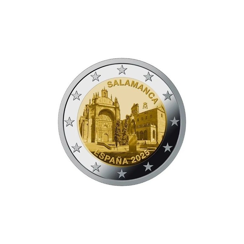 2 euro commémorative Espagne 2025 Vieille ville de Salamanque