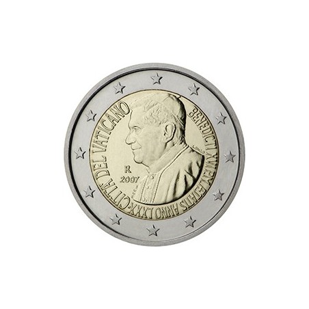 2 euro commémorative Vatican 2007 pape Benoît XVI