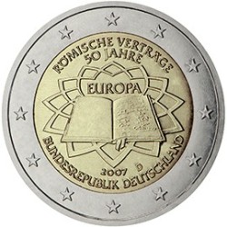 2 euro commémorative Allemagne 2007 traité de Rome