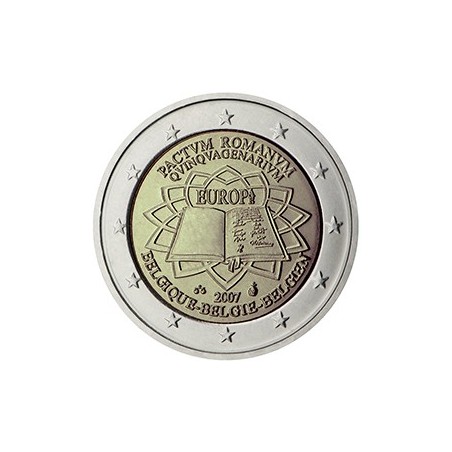 2 euro commémorative Belgique 2007 Traité de rome