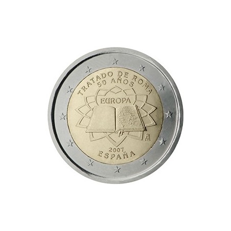 2 euro commémorative Espagne 2007 traité de Rome