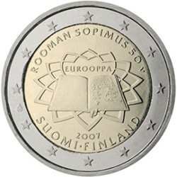 2 euro commémorative Finlande 2007 traité de Rome