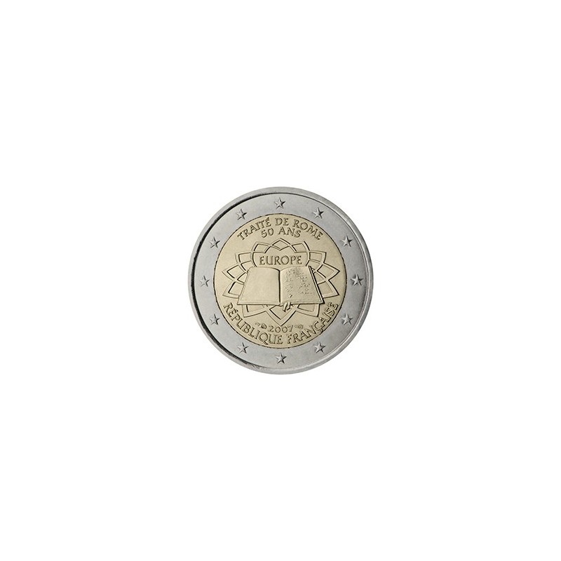 2 euro commémorative France 2007 traité de Rome