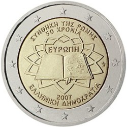 2 euro commémorative Grèce 2007 traité de Rome