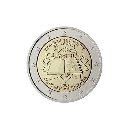 2 euro commémorative Grèce 2007 traité de Rome