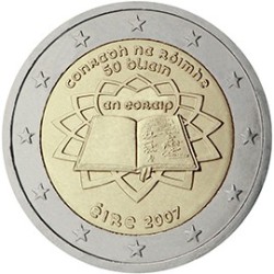 2 euro commémorative Irlande 2007 traité de Rome